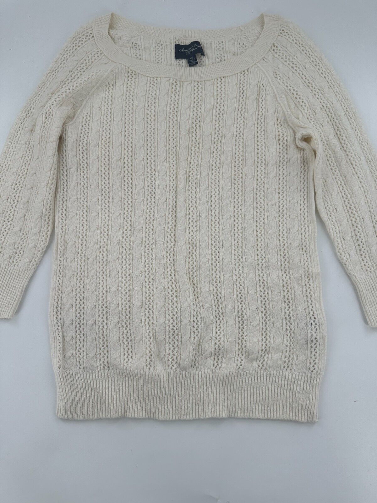 American Eagle Outfitters Women's  Soft Cable Knit Sweater Size L