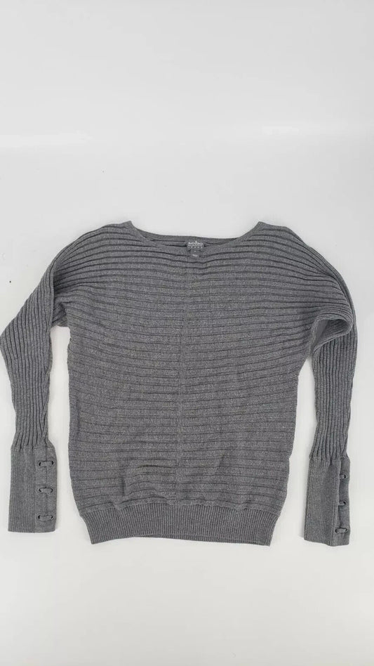 Soho New York & Co Womens Pullover Sweater  Gray Size S