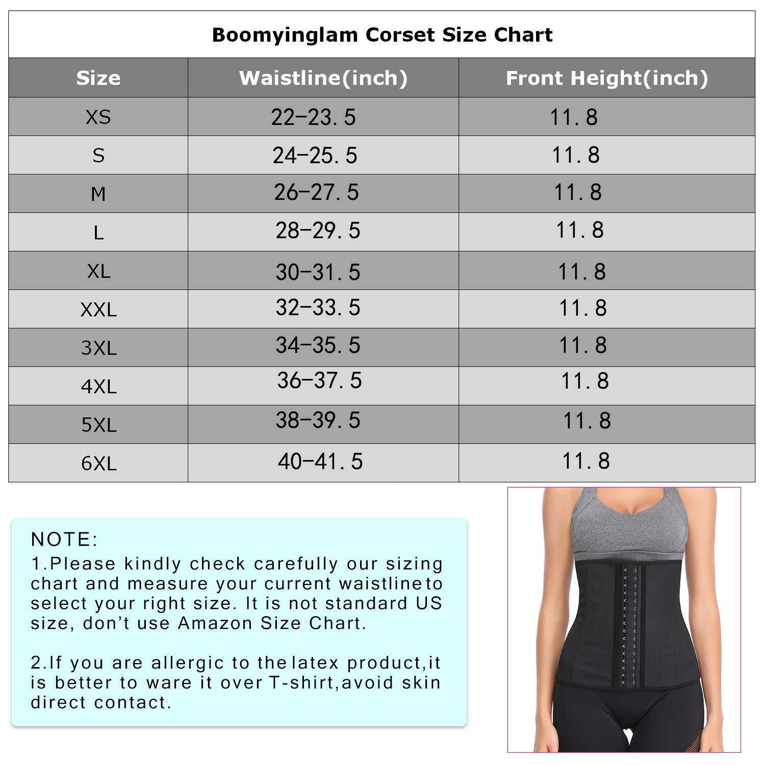 Latex Waist Trainer for Weight Loss Women Corset Tummy Control Body Shaper - Opticdeals