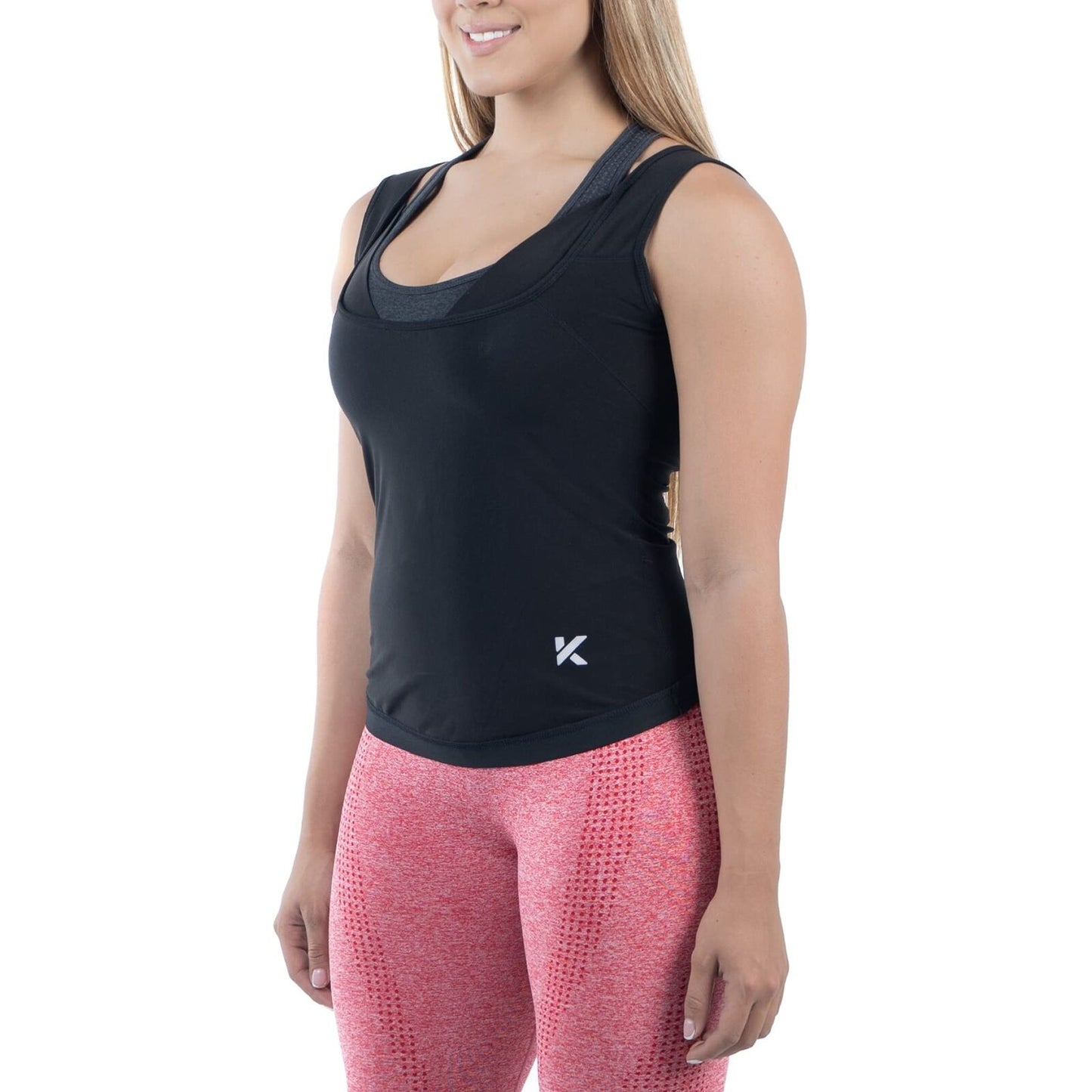 Sauna Vest Waist Trainer Sweat Tank  Women's  (Black, L/XL)