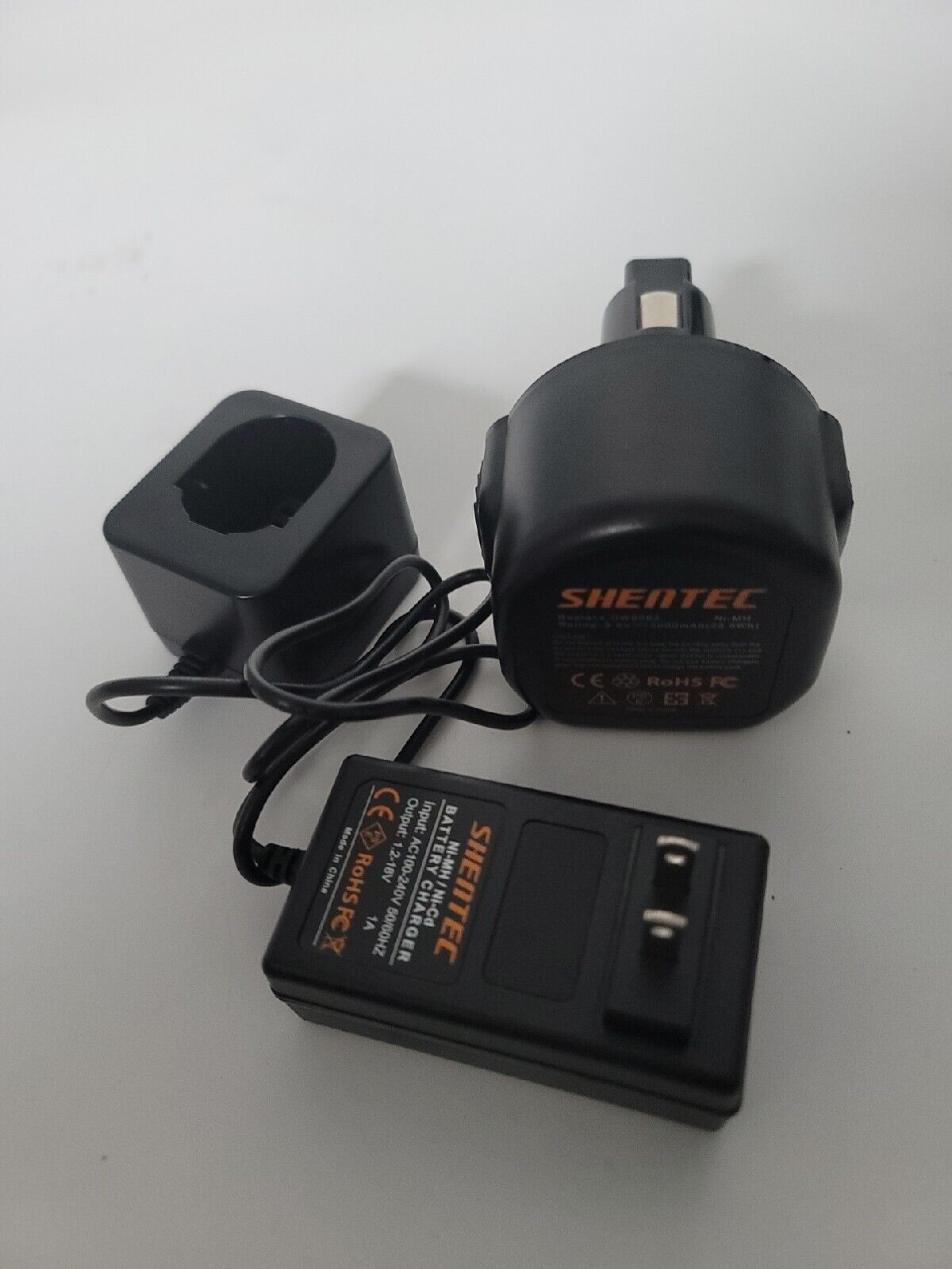 Shentec 9.6V 3.0Ah Replacement battery& Charger for dw9062 Cordless Drill - Opticdeals