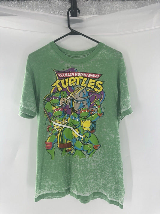 Teenage Mutant Ninja Turtles T-shirt size M Nickelodeon 2014 Green