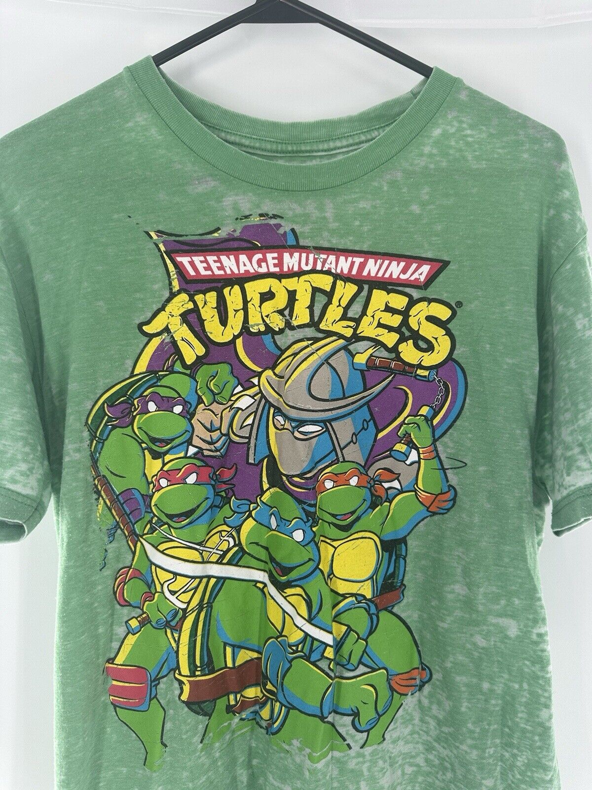 Teenage Mutant Ninja Turtles T-shirt size M Nickelodeon 2014 Green