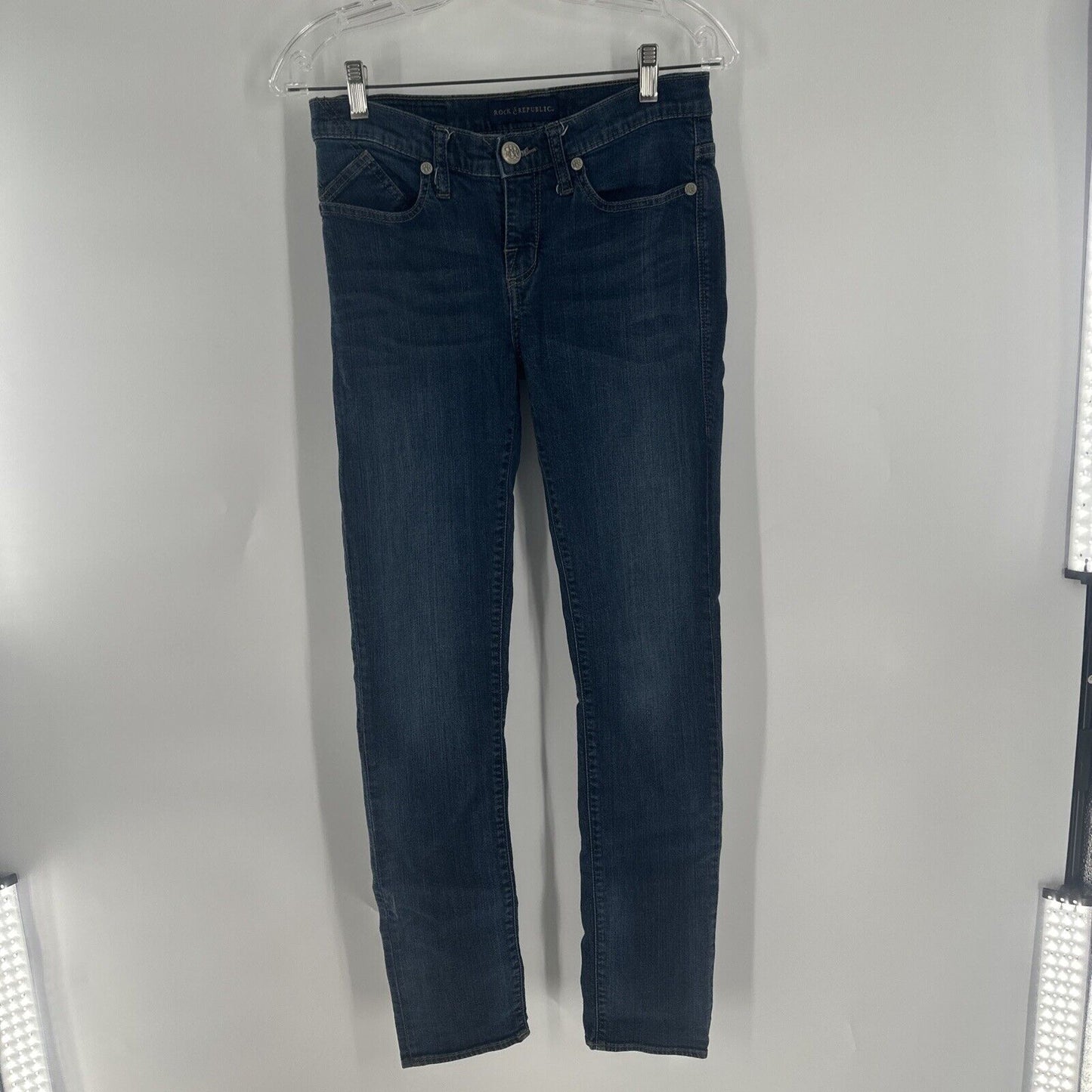 Rock & Republic Women Jeans  Size 2 (27x30) Low Rise Skinny Denim