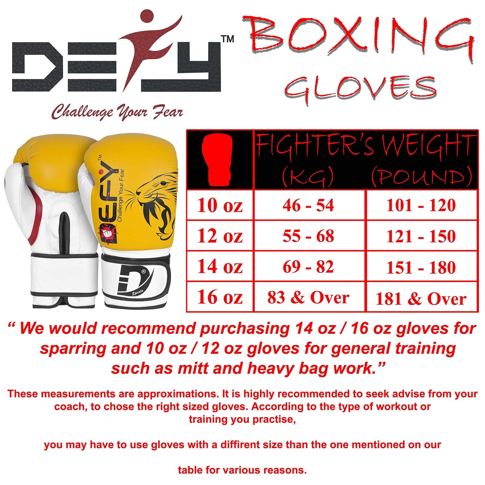 14oz Boxing Gloves Training - Opticdeals