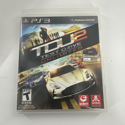 Sony PlayStation 3 PS3 CIB COMPLETE TESTED Test Drive Unlimited 2 TDU2