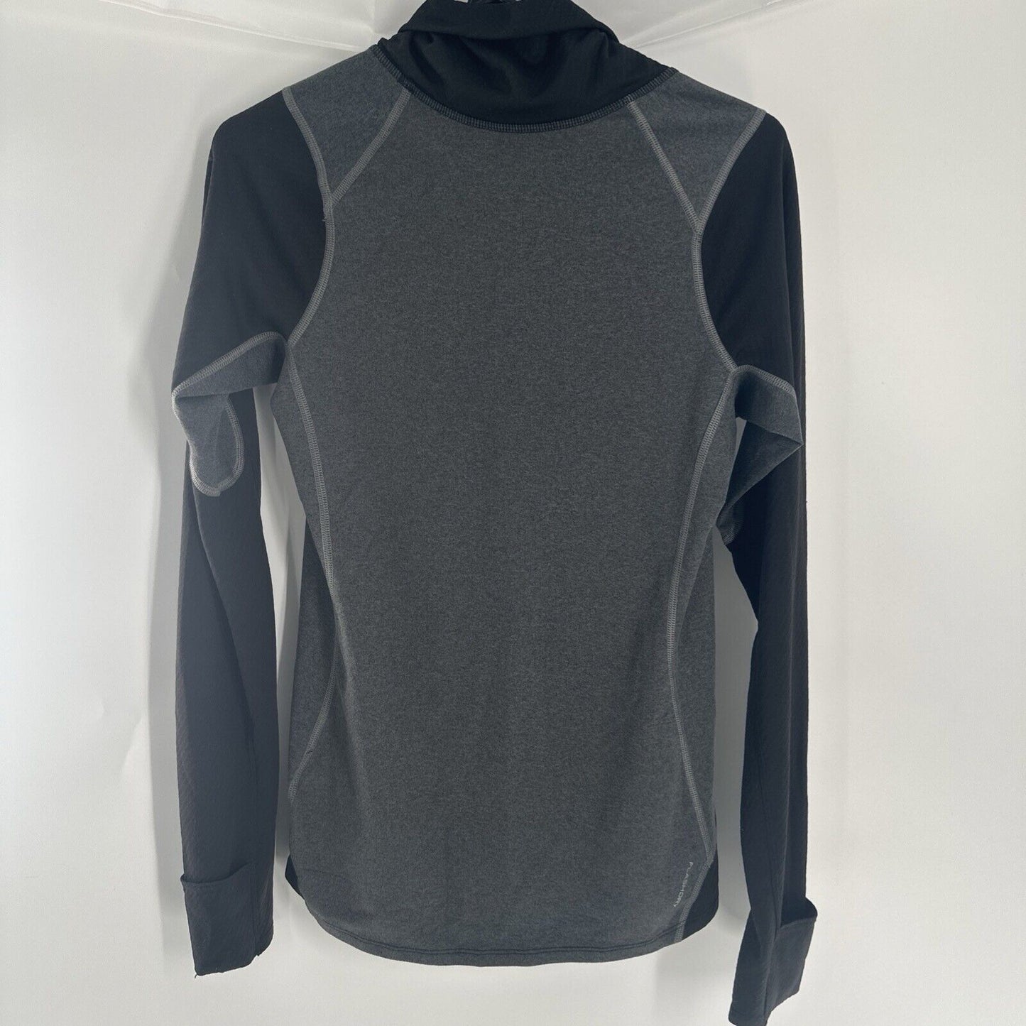 Women's North Face Black /Gray Activewear Turtle Neck Top Sz S/P