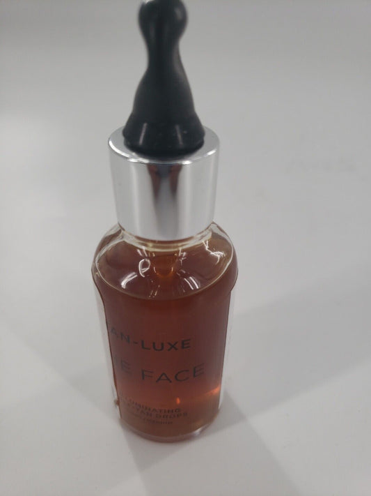 Tan Luxe 20ml The Face Self-Tan Drops Light/Medium Rejuvenating Luminous Natural - Opticdeals