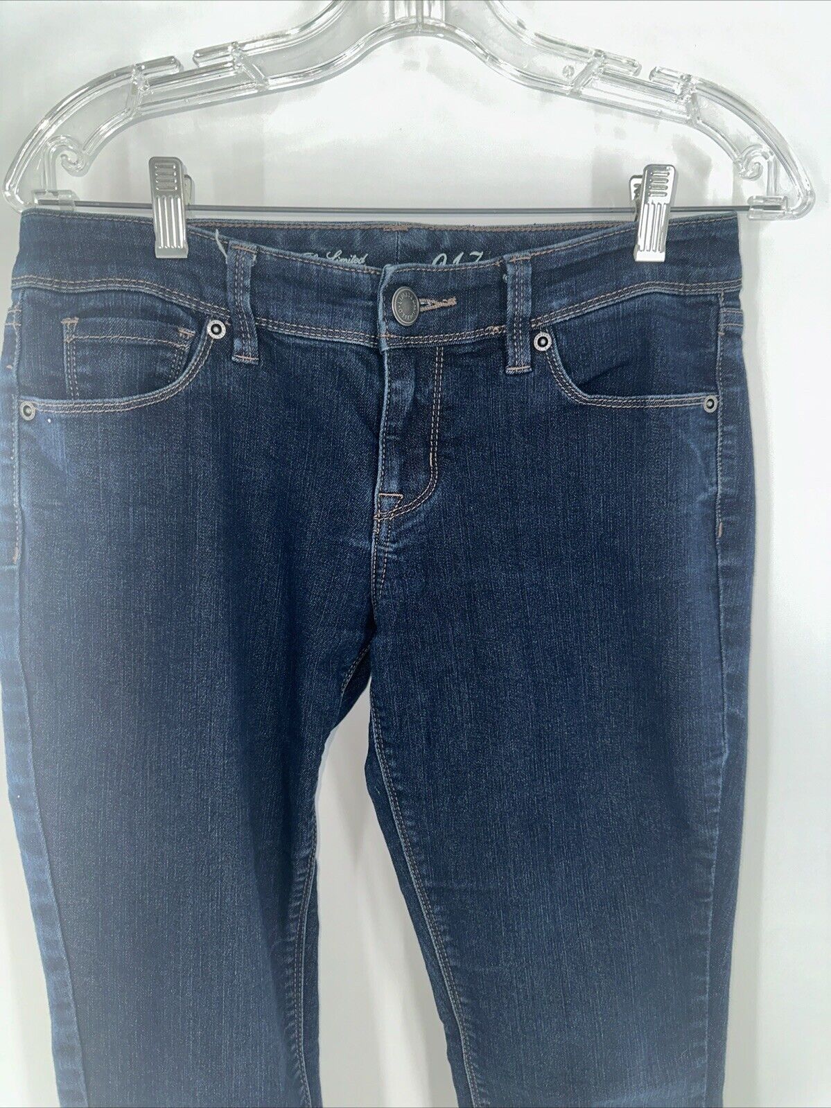 The Limited 917 Womens Blue Skinny Cotton Blend Stretch Jeans Size 8R