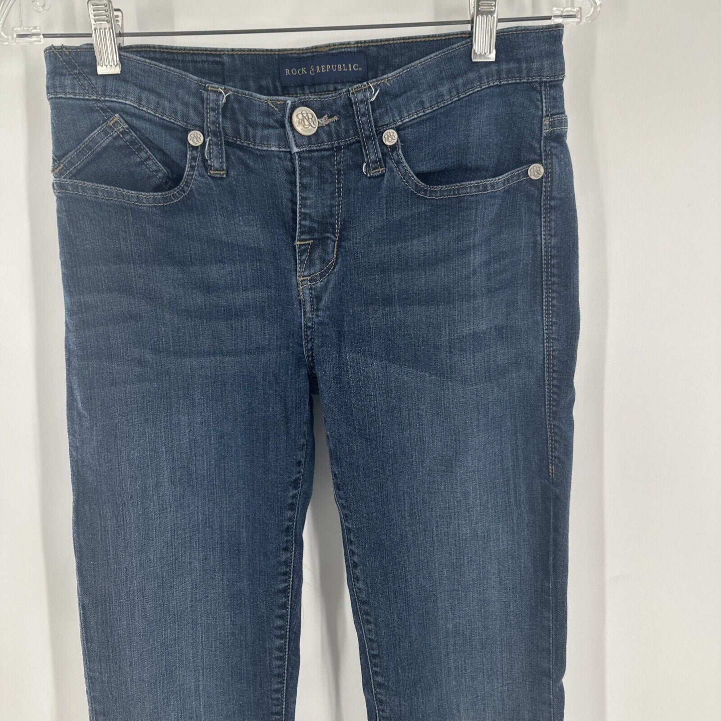 Rock & Republic Women Jeans  Size 2 (27x30) Low Rise Skinny Denim