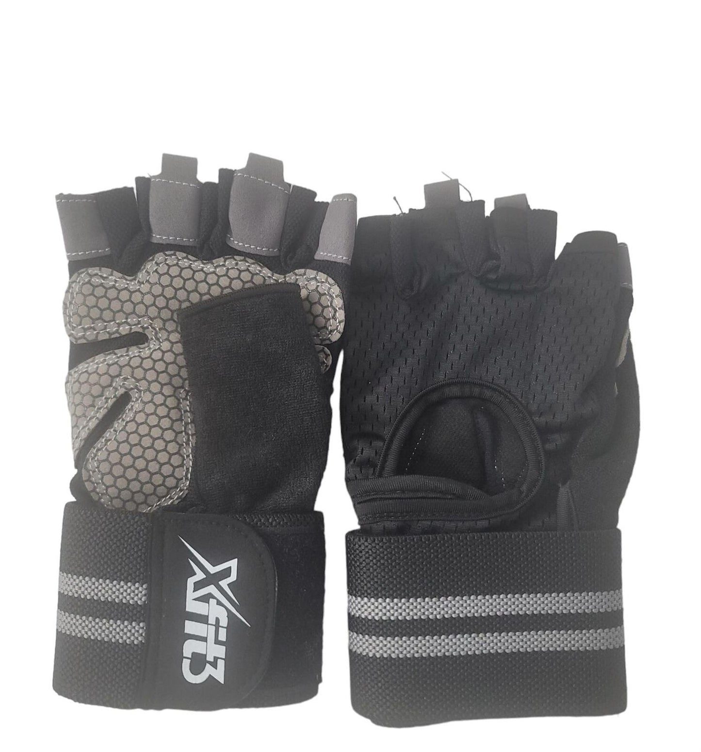 Weight Lifting Gloves (Black, XL)Workout Gloves