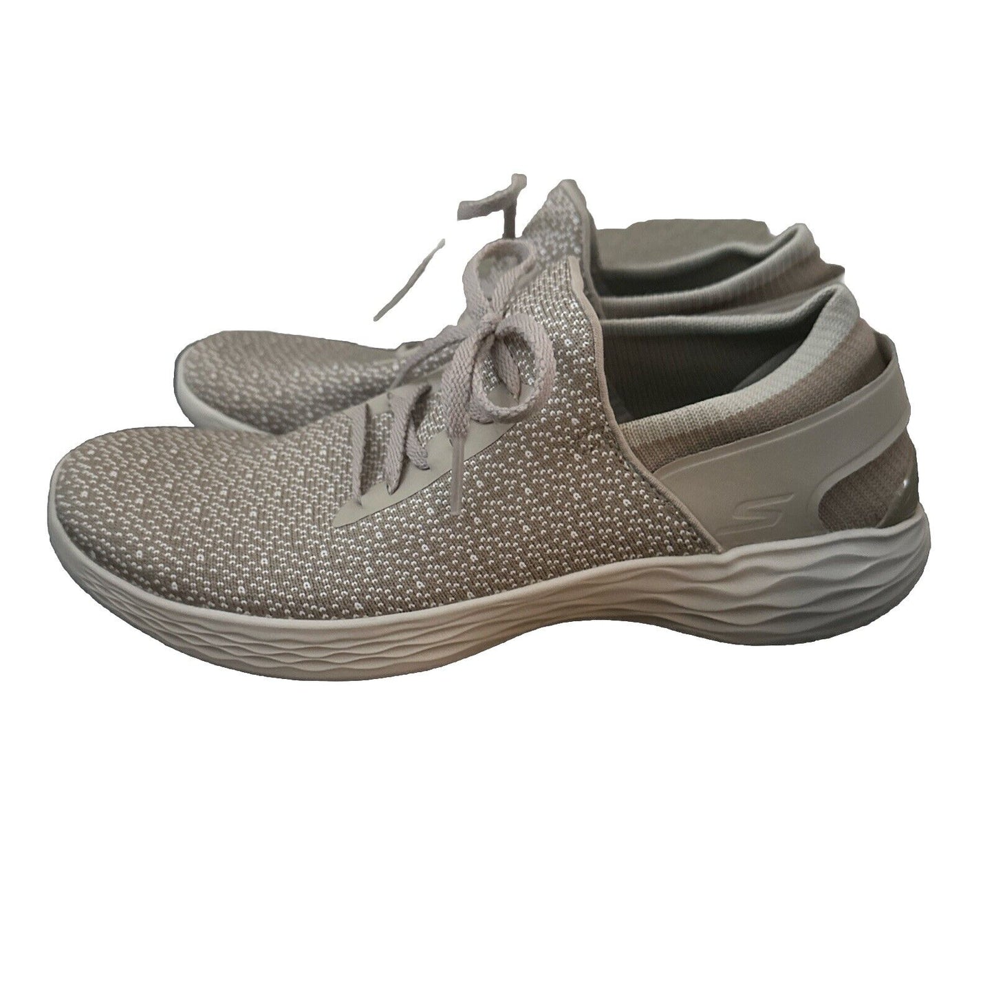 YOU by Skechers Women Gray White Walking Shoes Size 7