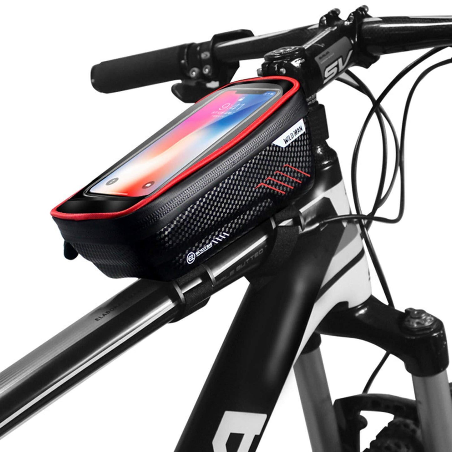 Road Bike Front Top Tube Frame Bag  Phone Case Storage