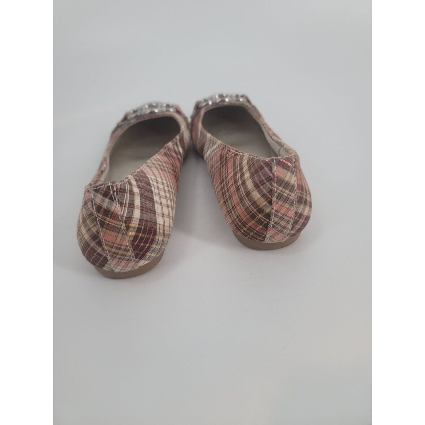 American Eagle Flats Size 7.5  Pink & Tan Plaid - Opticdeals