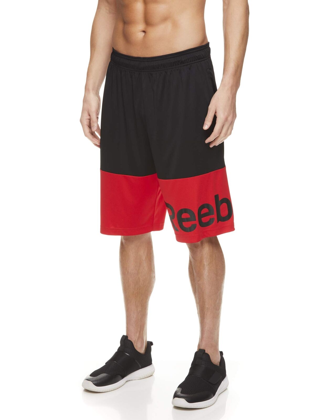 Reebok Basketball Gym Shorts  Mesh w/Elastic Drawstring  Men's Sz M Waistband &