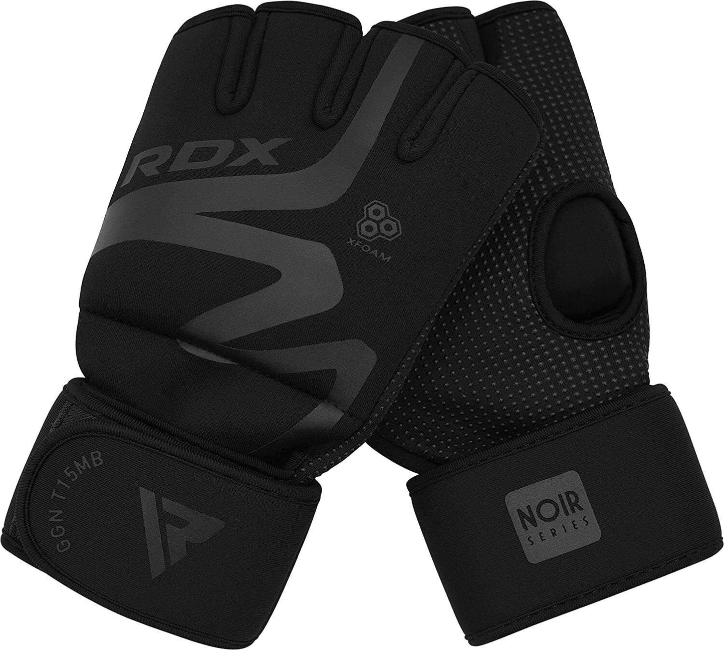 RDX MMA Gloves Grappling, Sparring Training Wrist Wraps Sz M Weight Lifting