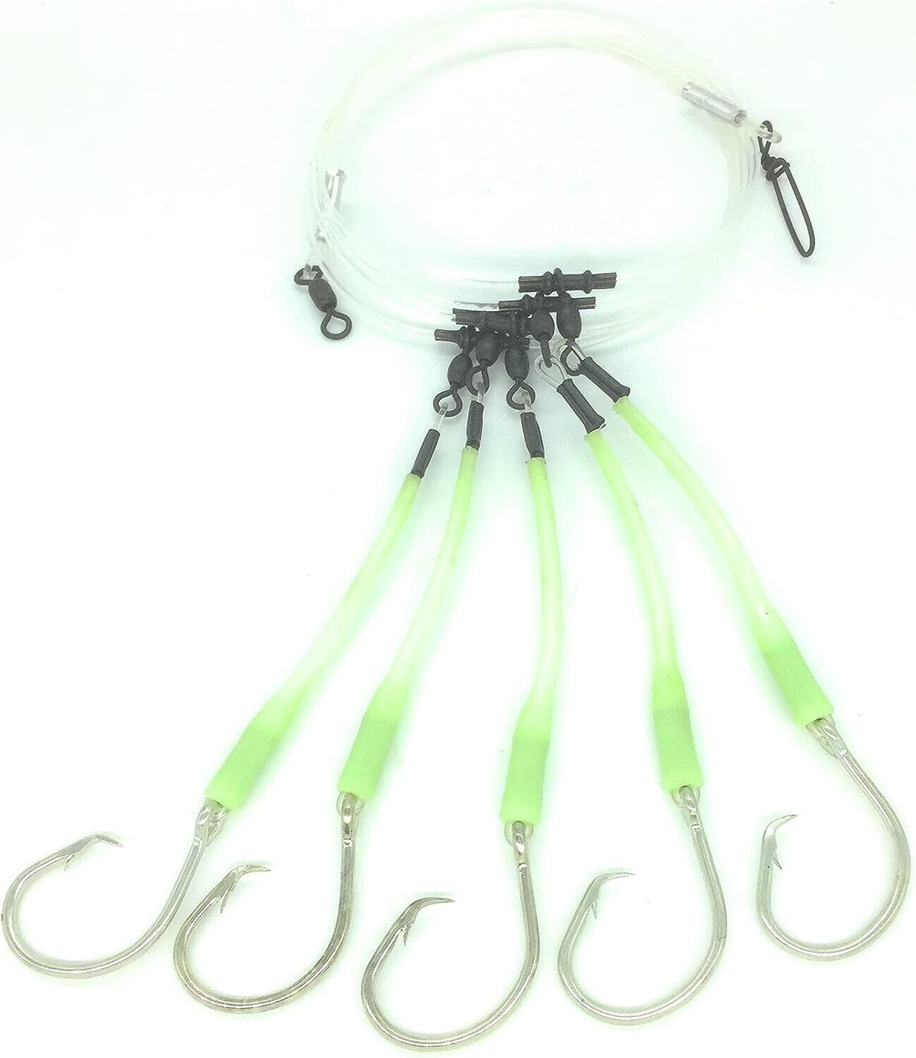 Deep Drop Fishing Rig, 5 Mustad Circle Hooks Sports " Outdoors Leaders & Rigging - Opticdeals