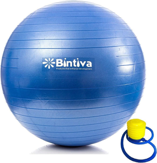 Bintiva Anti Burst Fitness Exercise Stability Yoga Ball Swiss Birthing Gym Ball - Opticdeals