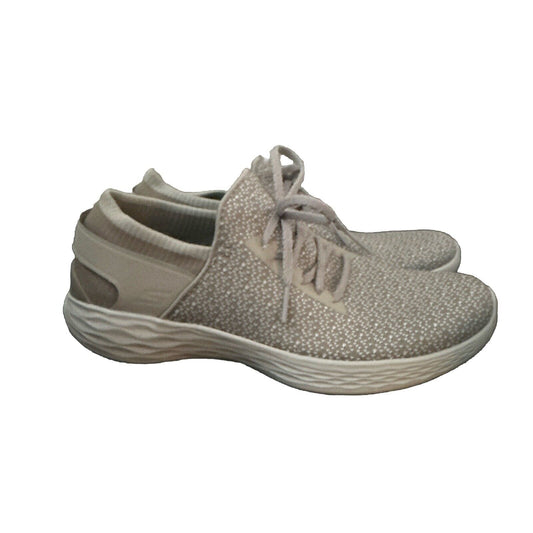 YOU by Skechers Women Gray White Walking Shoes Size 7