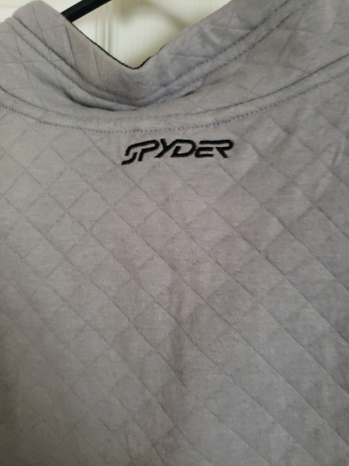 Spyder  Pullover Fleece 1/4 Snap Jacket Mens Size  Large Grey - Opticdeals