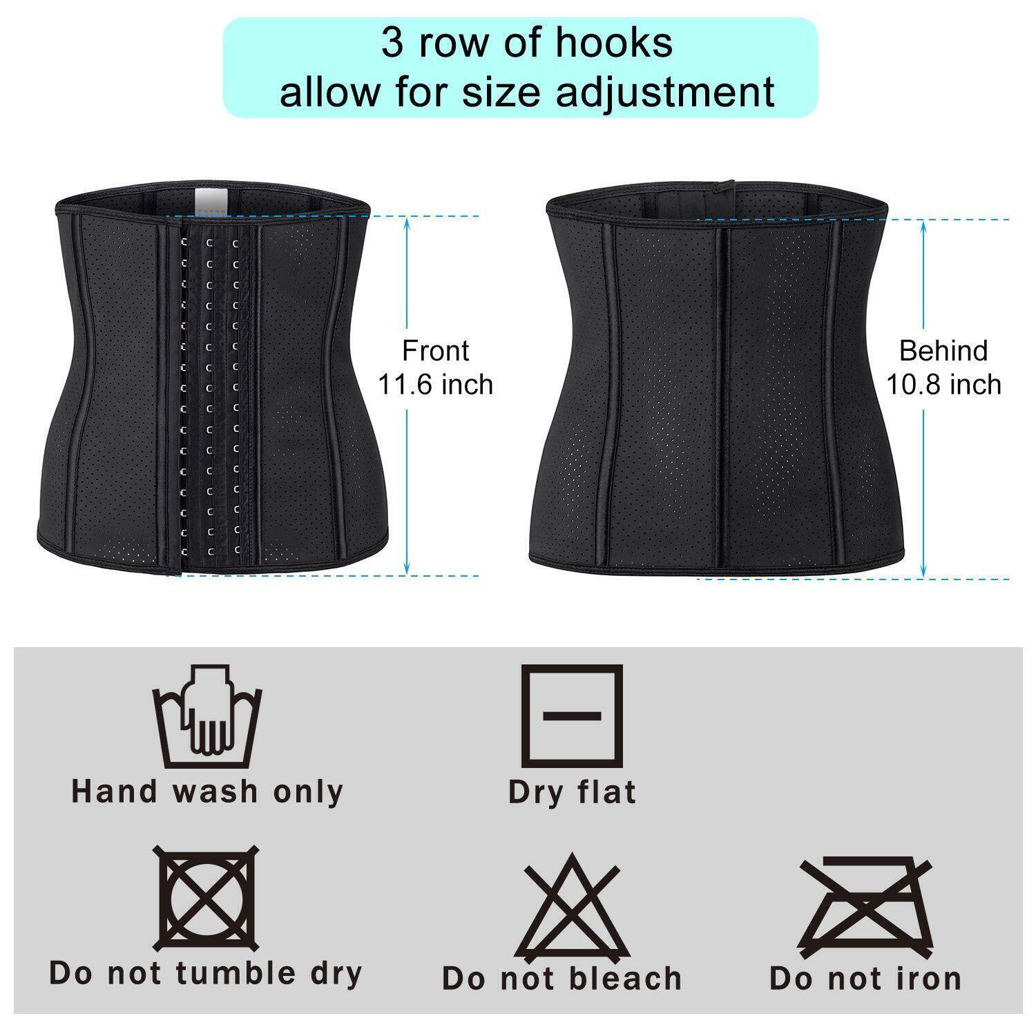 Latex Waist Trainer for Weight Loss Women Corset Tummy Control Body Shaper - Opticdeals