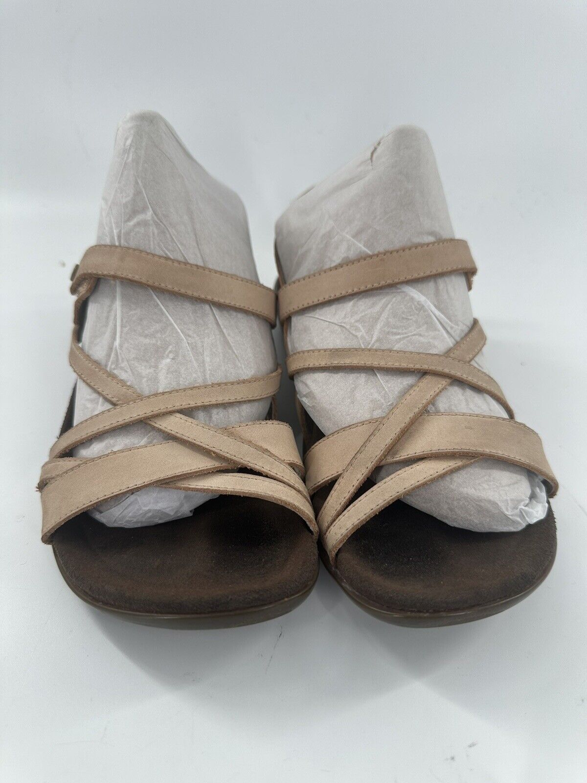 Abeo B.I.O. System Bobbie Sandals Women's Beige Leather Comfort - US 7N