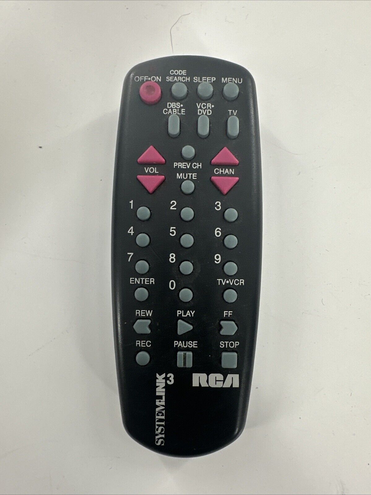 RCA RCU403 Systemlink 3 Universal Remote Control Black