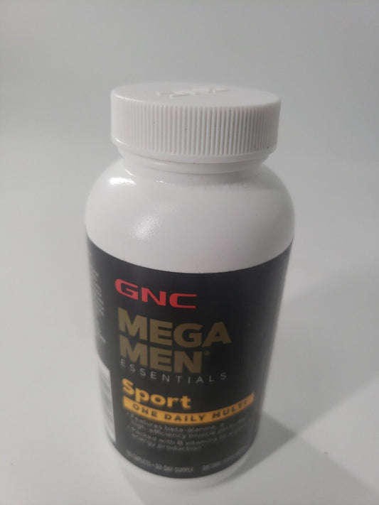 GNC Mega Men Sport One Daily Multivitamin - 60 Caplets, Expires: 05/24 - Opticdeals