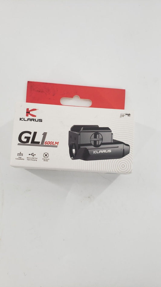 Klarus GL1 Micro Pistol Light 600 Lumen Rechargeable Light with USB Wall Adapter - Opticdeals