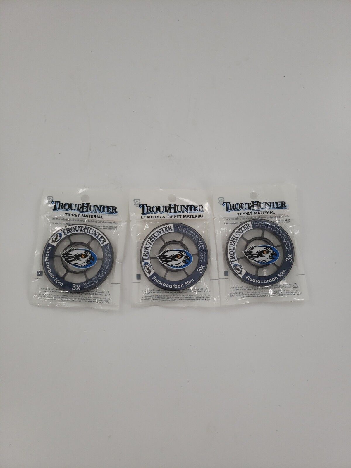 TroutHunter 50M Spool Fluorocarbon Tippet 3x Pack Of 3 - Opticdeals