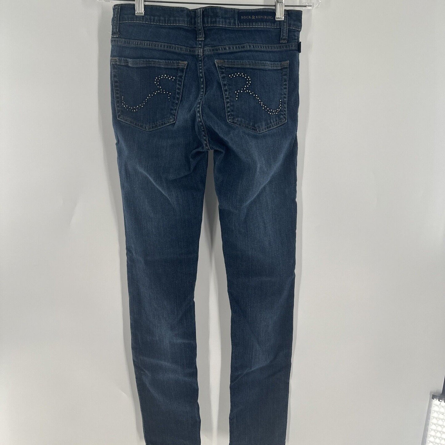 Rock & Republic Women Jeans  Size 2 (27x30) Low Rise Skinny Denim