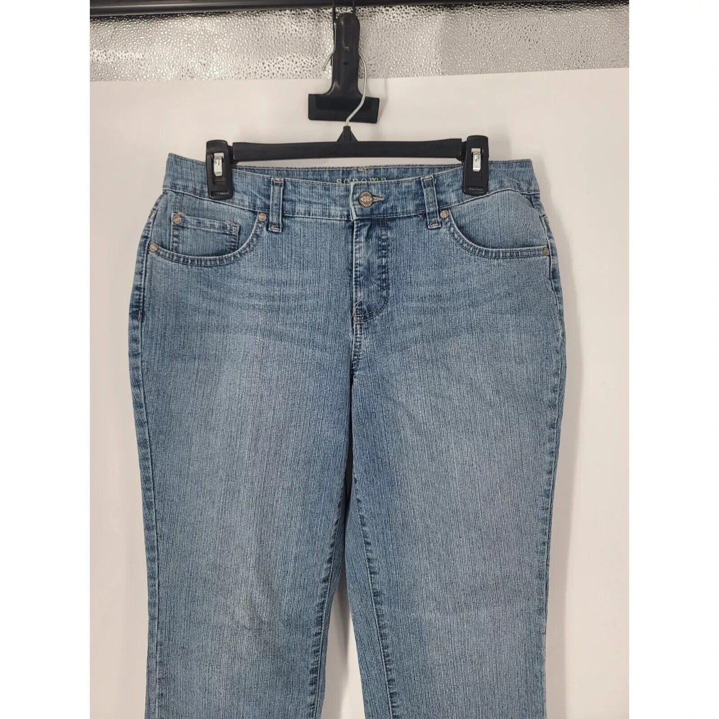 Sonoma Life + Style Modern Straight Jeans Women's Size 8 Short Blue