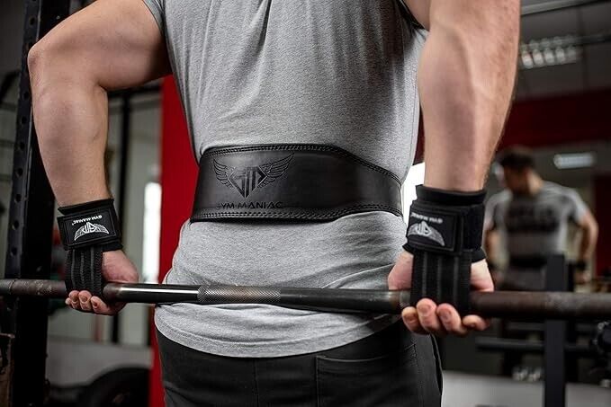 Weight Lifting Belt for Men and Women Size M Double Buckle Adjustable