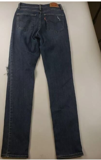 Women's LEVI'S 721 Jeans  SKINNY Distressed Size 27  (Inseam 27in waist 24in)