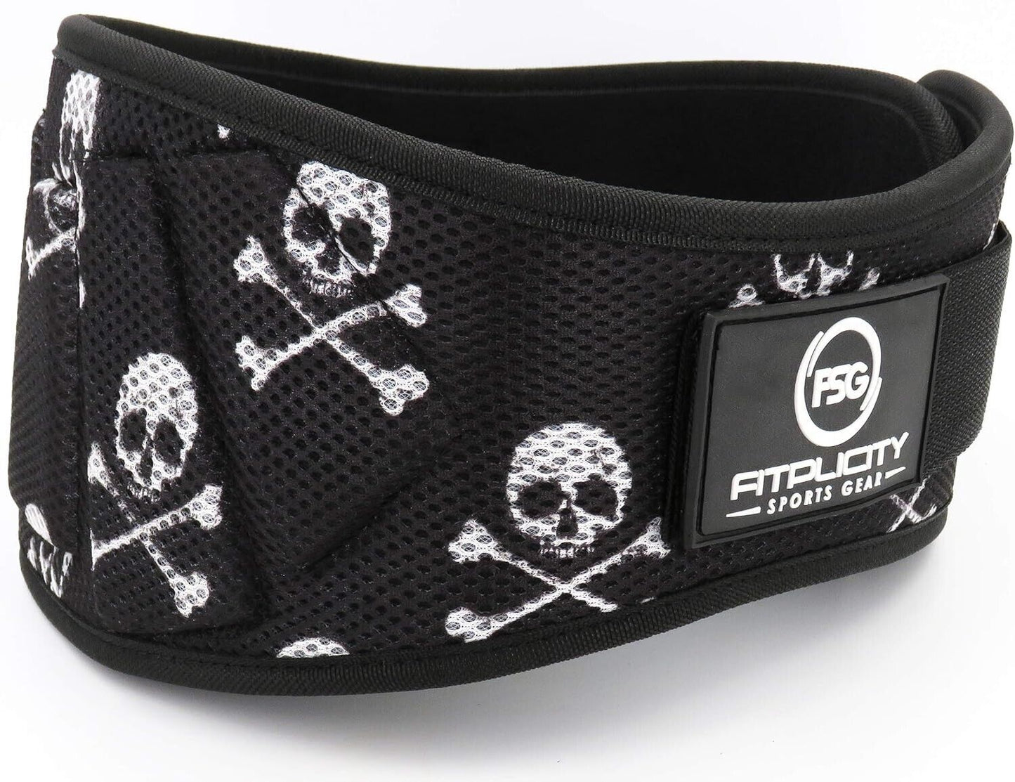 Weight Lifting Belt Size M Skull Print