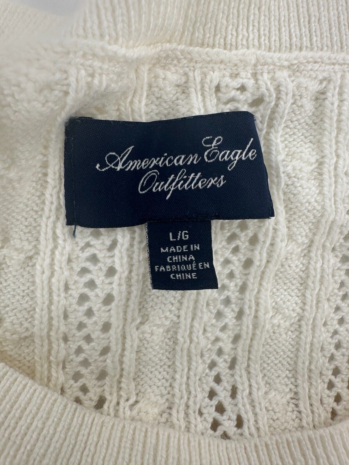 American Eagle Outfitters Women's  Soft Cable Knit Sweater Size L