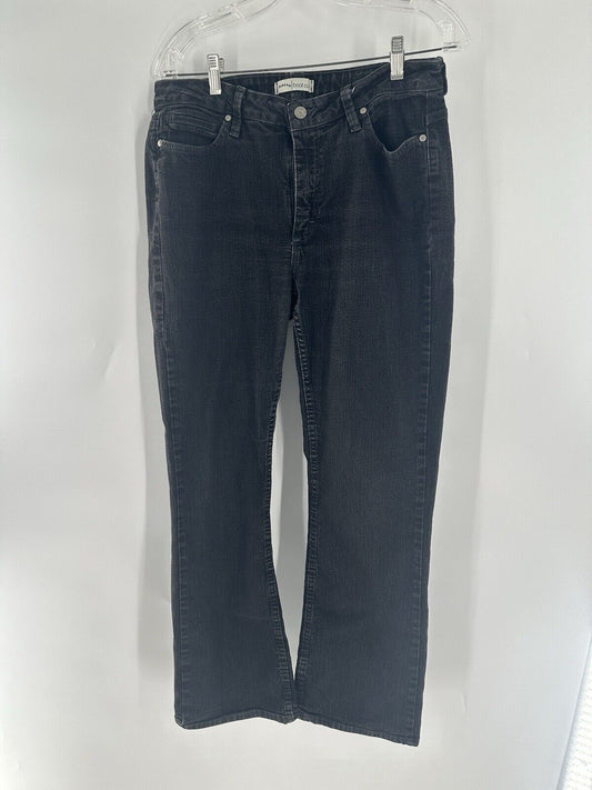 Riders by Lee Womens Size 12M 30x30 Midrise Bootcut Black Stretch Jeans Denim