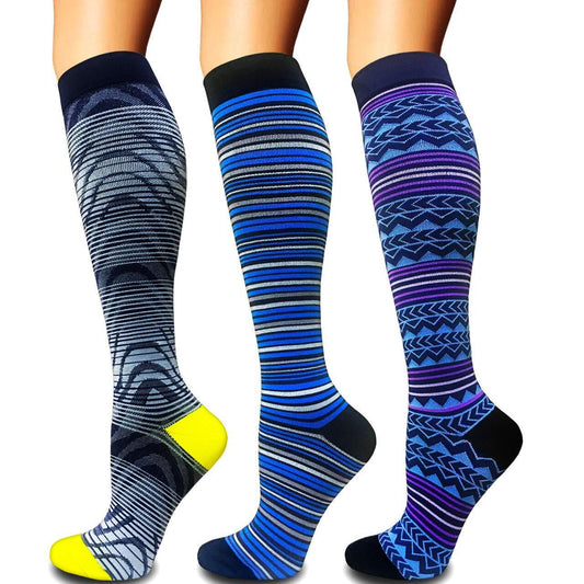 3 Pack Compression Socks Unisex Small/Medium)