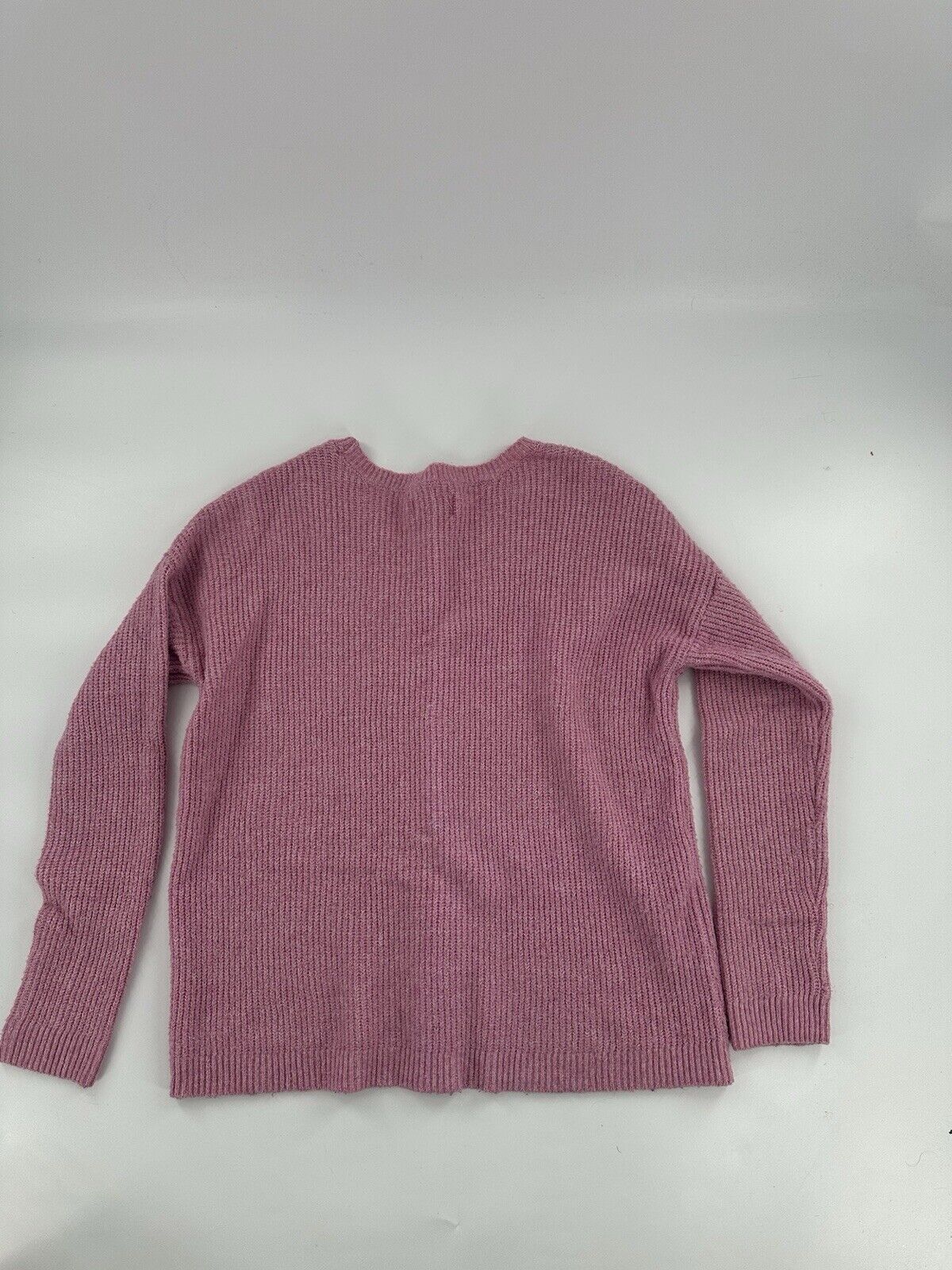 American Eagle Womens Sweater Pink Knit Long Sleeve Crew Neck Pullover Size S