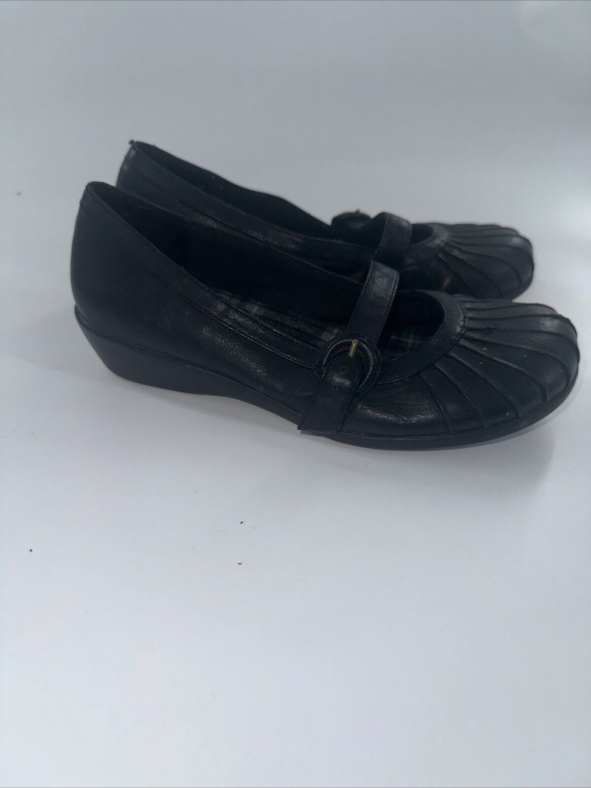 Vtg Lower East Side Womens Mary Jane Shoes Size 7.5 Black Y2K Chunky