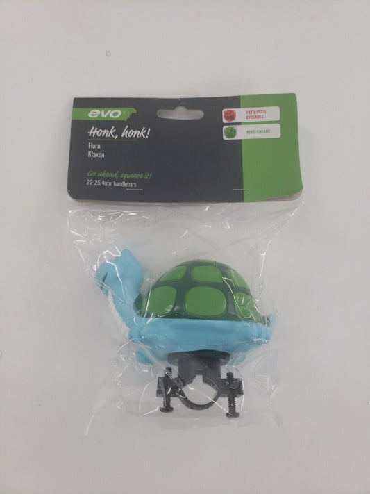 EVO Bicycle Honk Honk Squeeze Horn Turtle with Bike Handlebar Mount - Opticdeals