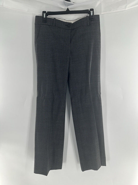 Ann Taylor Pants 42% Virgin Wool Gray Plaid  Size 4 30X30