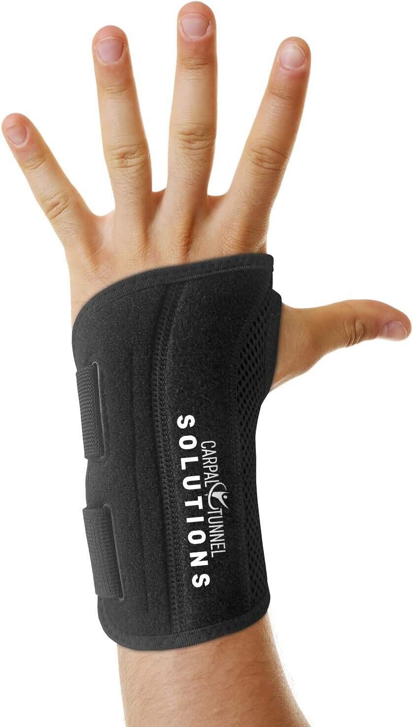 Wrist Hand Support Daytime Wearing Brace for Carpal Tunnel - Size S/M Left Hand - Opticdeals