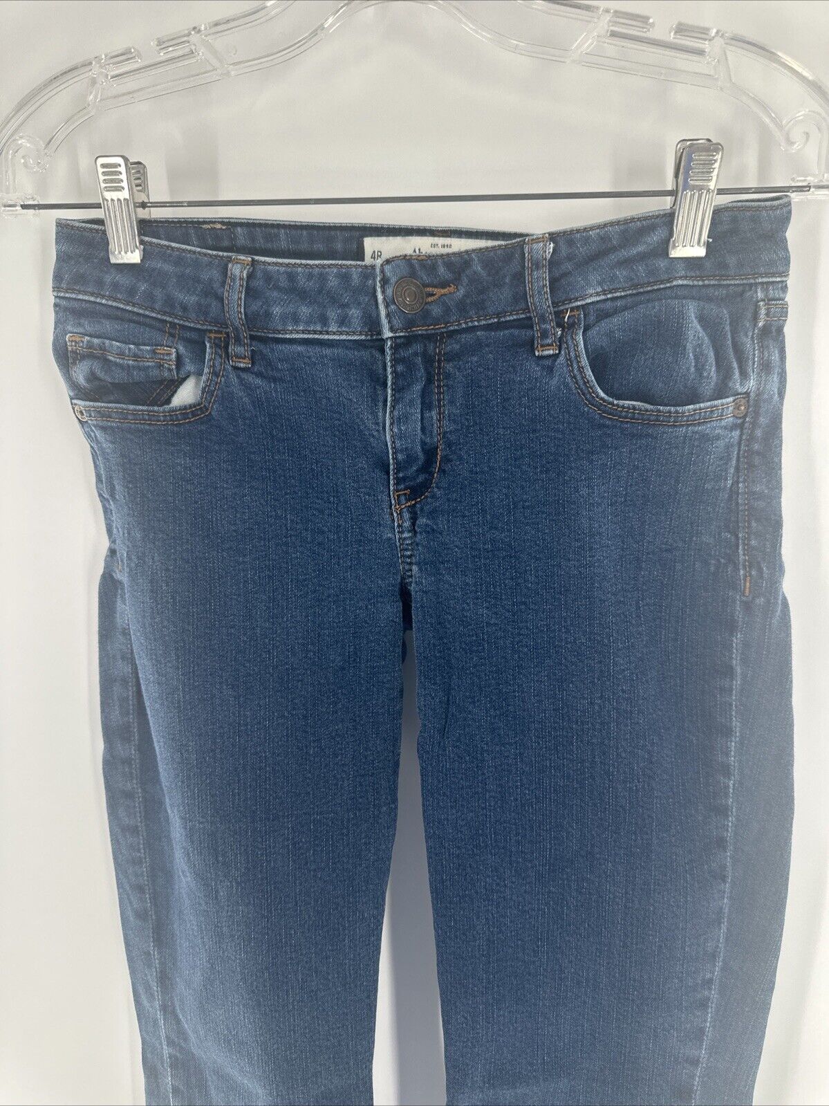 Abercrombie & Fitch Blue Denim The A&F Jegging Jeans Women's Size 4R  Actua26x27