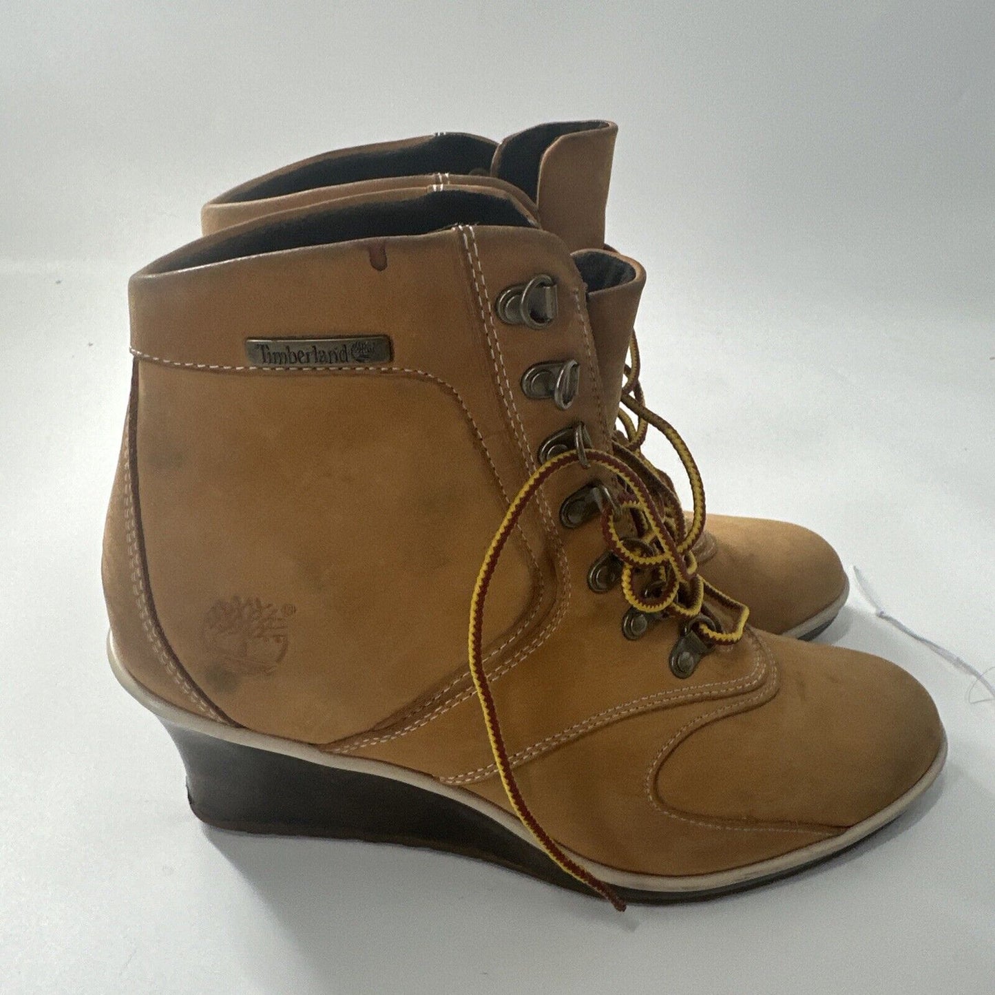 Timberland Wedge Heel Boots Size 8.5