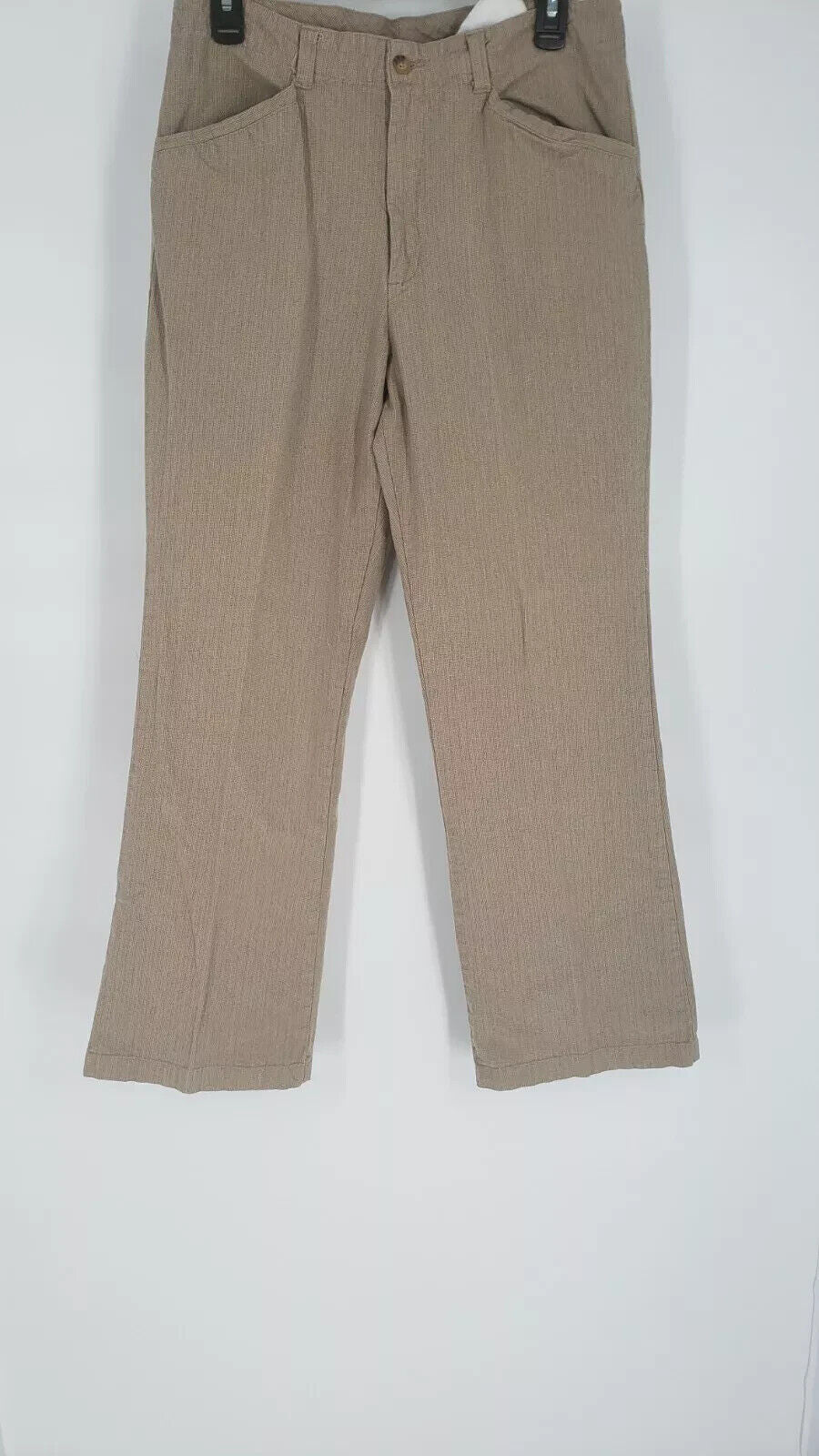 White Stag Pants Womens Size 12 R Brown Stretch  Chino Khaki Casual