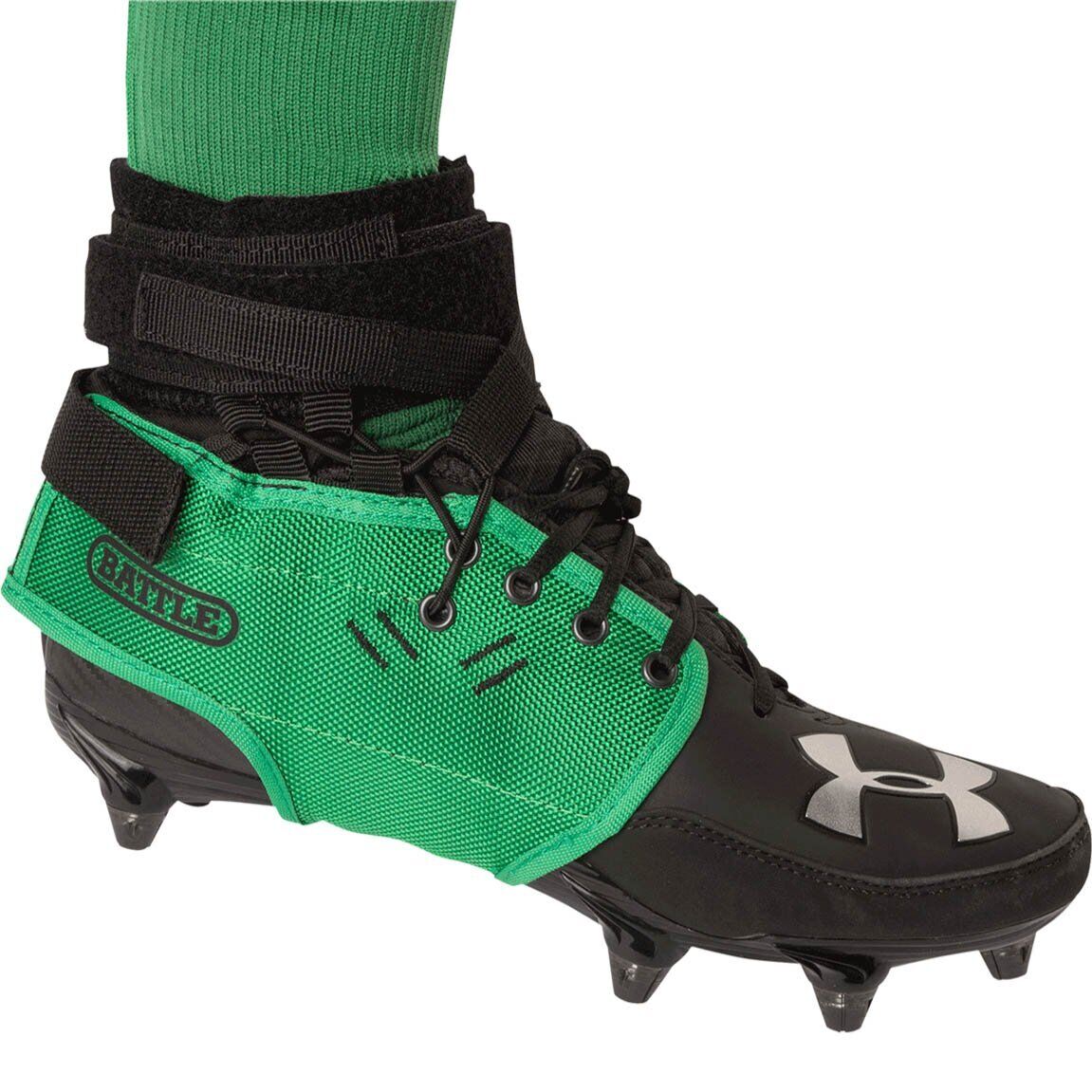 Battle Sports Football  Ankle Support Brace Green  M Mens shoe 8-9.5/wm 10-11.5