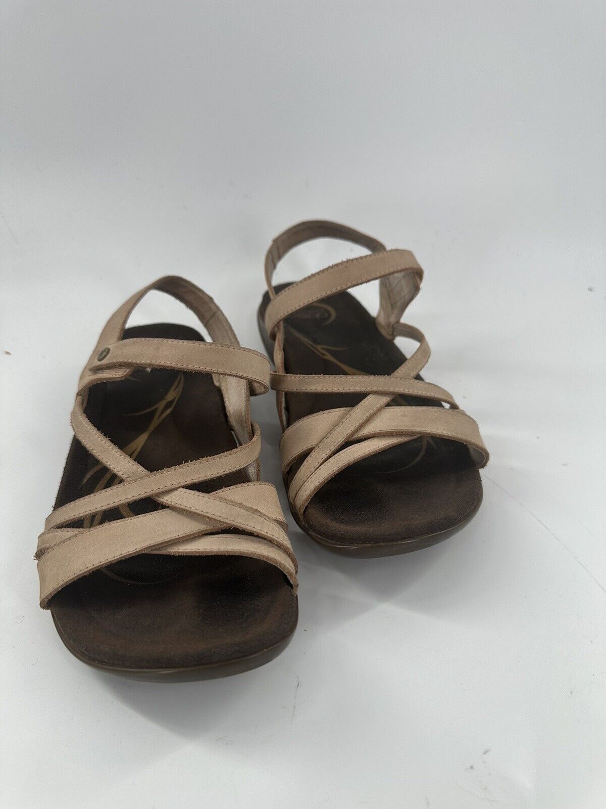 Abeo B.I.O. System Bobbie Sandals Women's Beige Leather Comfort - US 7N