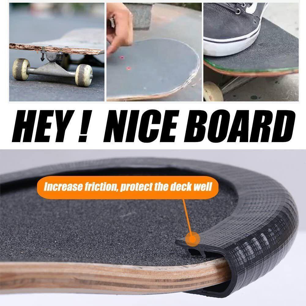 Skateboard Deck Guards Protector 2 Pack, Excellent Edge Protection,