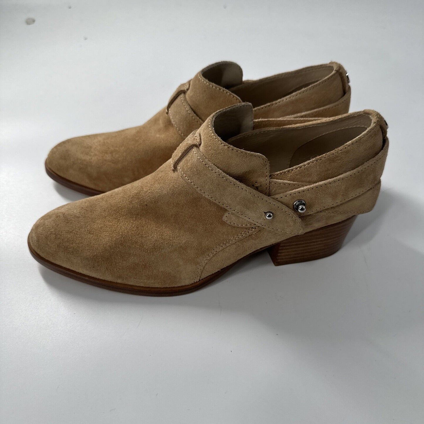 Rag & Bone Tan Suede Leather Ankle Boots Booties Women's Size 36.5/6.5